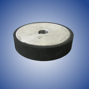 Pulley rubberized with black rubber